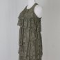 Banana Republic Heritage Olive Green Racer Back Tiered Lace Dress 0 NWT