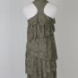 Banana Republic Heritage Olive Green Racer Back Tiered Lace Dress 0 NWT