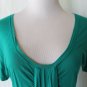 RICHARD CHAI for Target Emerald Green Draped Jersey Tunic Length Knit Top New S