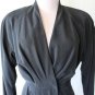 Vintage BICCI by Florine Wachter Sexy Black Long sleeve Coat Dress Union Made 2