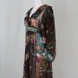 BLUEMARINE Embellished Silk Chiffon Long Sleeved Below the Knee Dress 42 S