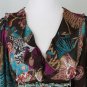 BLUEMARINE Embellished Silk Chiffon Long Sleeved Below the Knee Dress 42 S