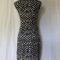 Ann Taylor NEW Black & White Sleeveless Jersey Mock Wrap Dress XS BRAND NEW