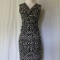 Ann Taylor NEW Black & White Sleeveless Jersey Mock Wrap Dress XS BRAND NEW