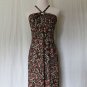 Ann Taylor LOFT Dress TIKI Floral Jersey Keyhole Front Cross Back Halter 2 New