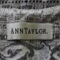 Vintage ANN TAYLOR circa 1980 Black & White Lace Tapestry Waistcoat Vest Small