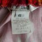Vintage F.L. Malik Red Tea Teapots Novelty Print Button Front Maxi Skirt 6