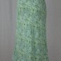 Vintage GAP 1990's Baby blue & Green floral Print Bias Cut Rayon Slip Skirt 2 XS