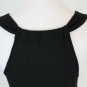 CYNTHIA ROWLEY Silver & Gold Beaded Black Jersey Sleeveless Evening Top S NWOT