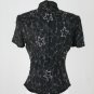 Vintage Papell Boutique 1940's Style Beaded & Sequined Silk Short Sleeve Top S