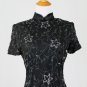 Vintage Papell Boutique 1940's Style Beaded & Sequined Silk Short Sleeve Top S