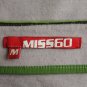 Miss Sixty Striped Wool Blend Scoop Neck Long Sleeve Sweater Made in Italy M