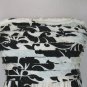 Lia Kes KES NYC Strapless Silk Black & White Print Knee Length Dress XS