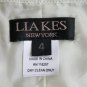 Lia Kes KES NYC Strapless Silk Black & White Print Knee Length Dress XS