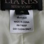 Lia Kes KES NYC Strapless Silk Black & White Print Knee Length Dress XS