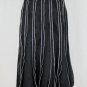 Vintage CAROLE LITTLE Black & White  100% Linen Accordion Pleated Skirt NEW 4