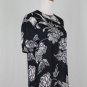 Vintage Linda Allard Ellen Tracy Navy Blue & White Silk Short Sleeve Blouse 4