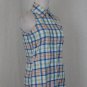 Vintage Tommy Hilfiger Madras plaid Sleeveless Button Down Shirt Size 4 Small