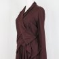 Morgane Le Fay Burgundy Asymmetrical Hem Sleeveless Ballerina Dress & Jacket XS