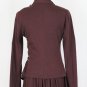 Morgane Le Fay Burgundy Asymmetrical Hem Sleeveless Ballerina Dress & Jacket XS