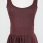 Morgane Le Fay Burgundy Asymmetrical Hem Sleeveless Ballerina Dress & Jacket XS