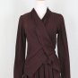 Morgane Le Fay Burgundy Asymmetrical Hem Sleeveless Ballerina Dress & Jacket XS