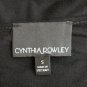 CYNTHIA ROWLEY Silver & Gold Beaded Black Jersey  Evening Tunic Top S NWOT