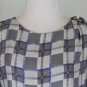 Poleci Gray & Blue Silk Roman Inspired Draped Layered Toga Dress NWT New 2