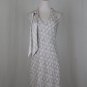 Vintage Laundry by Shelli Segal silk Bias cut Retro Halter dress Sundress 6 NEW