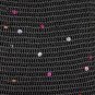 Vintage Adrianna Papell 90's Beaded Black Crocheted Cross Back Cocktail Dress S