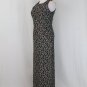 Vintage ADRIANNA PAPELL BOUTIQUE EVENING Long Beaded Silk Sleeveless Deco Gown 8