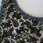 Vintage ADRIANNA PAPELL BOUTIQUE EVENING Long Beaded Silk Sleeveless Deco Gown 8