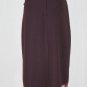 TOM K NGUYEN Mid Length Lace Panel Trim Skirt with Silk Charmeuse Lining 2 New