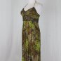 Sue Wong Beaded Green Paisley Silk 1920's Deco Inspired Flapper Dress Gown 0