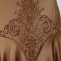 ADRIANNA PAPELL Beaded Bronze Silk Charmeuse 1920's Flapper Gatsby dress Gown 6