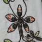 Vintage Carole Little Beige Linen Blend Beaded and Embroidered Gored Skirt 8