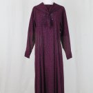 Vintage Laura Ashley Edwardian Wool Blend Flannel Sailor Dress Maxi Midi 10