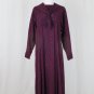 Vintage Laura Ashley Edwardian Wool Blend Flannel Sailor Dress Maxi Midi 10