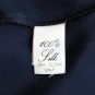 Vintage Holly Harp Amy Michelson Blue Silk Jersey Long Sleeve Tunic Dress S