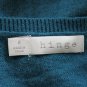 HINGE Anthropologie Teal & Black Beaded Lace Angora Blend Boatneck Sweater S NEW