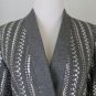 Vintage GUY LAROCHE PARIS Gray and Silver Sequined Dinner Jacket France 36 US 6