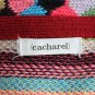 Vintage 1990's Iconic CACHAREL Colorful Wool Blend Sweater Made in France 36 S