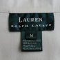 Lauren by Ralph Lauren Khaki Beige Button Front Safari Military Jacket M New