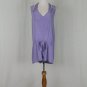 BABAKAL Silk Romper Lavender Drawstring Waist  Romper NEW with TAGS One Size