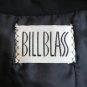 Vintage Bill Blass Coat Dress Black Silk Professional Below the Knee Sz Small