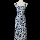 Vintage LAURA ASHLEY Ireland Floral Print Lattice strap Ankle Length Sundress XS