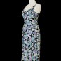 Vintage LAURA ASHLEY Ireland Floral Print Lattice strap Ankle Length Sundress XS
