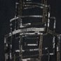 Matty M. Sequined 100% Silk Black Spaghetti Strap Cocktail Dress 1920's Zelda S
