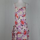 YIGAL AZOUEL Y-YIGAL Printed Silk 1920's Flapper Dress Below the Knees Zelda 8