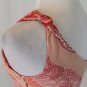 Vintage Express One shoulder Bias Cut Peach 100% Silk Chiffon Mid Calf Dress 0